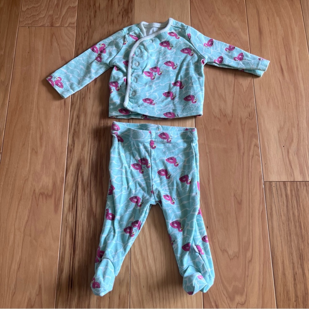 Adorable flamingo pajamas